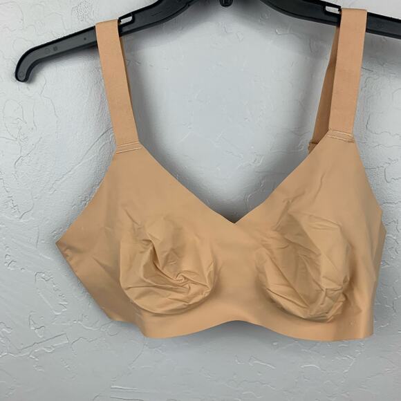 Knix V Neck Evolution Everyday Bra Womens Size 5 38C Nude Beige - Picture 1 of 5